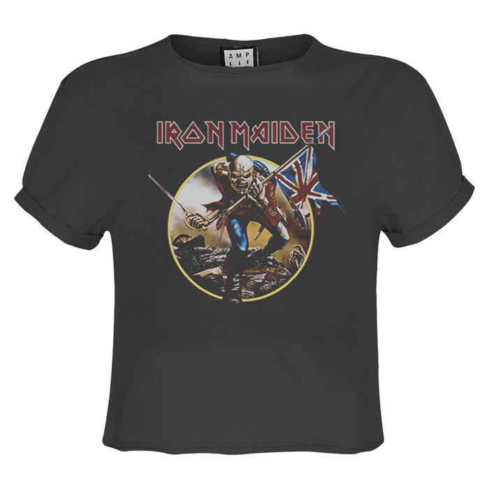 Iron Maiden T-shirt - Trooper Crop Top Amplified