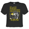Iron Maiden T-shirt - Yellow Ladies Crop Top Amplified