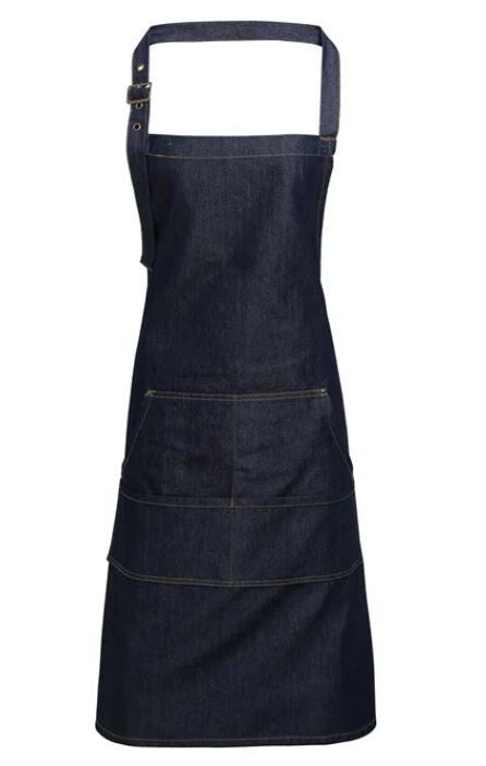 Jeans Stitch Bib Apron