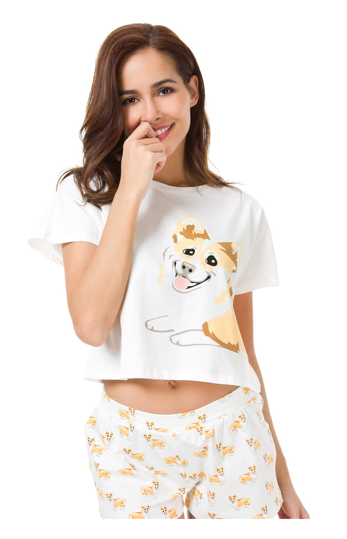 Jenny Corgi Pajama Set