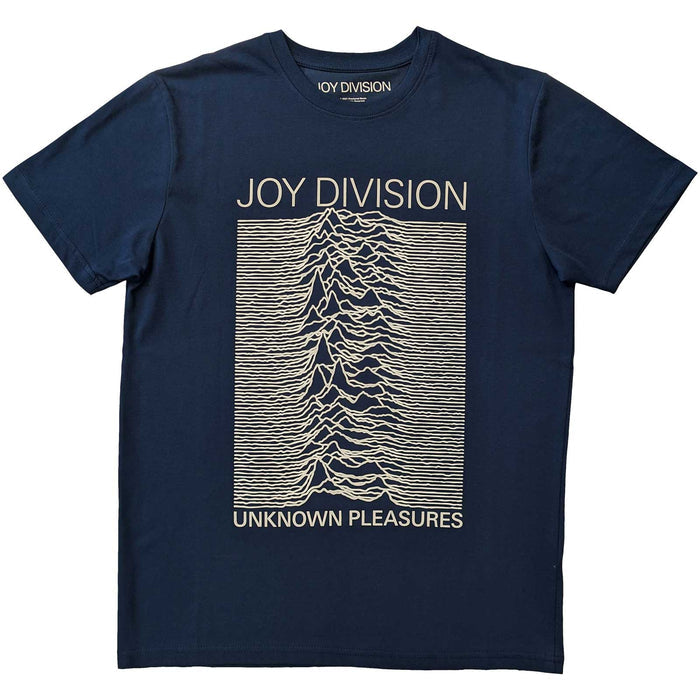 Joy Division T Shirt - Unknown Pleasures, Blue Rock Off