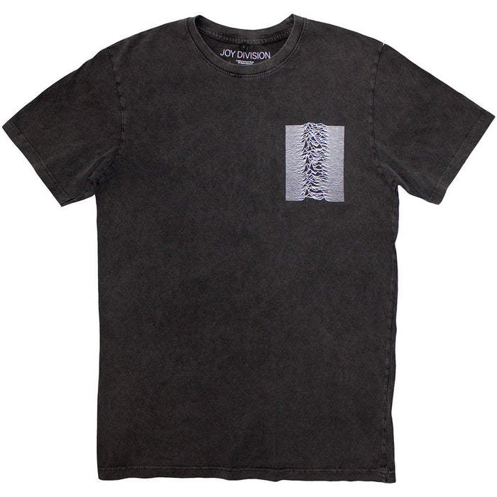 Joy Division Unisex Stone Wash T-Shirt: Pulsar Pocket Wave