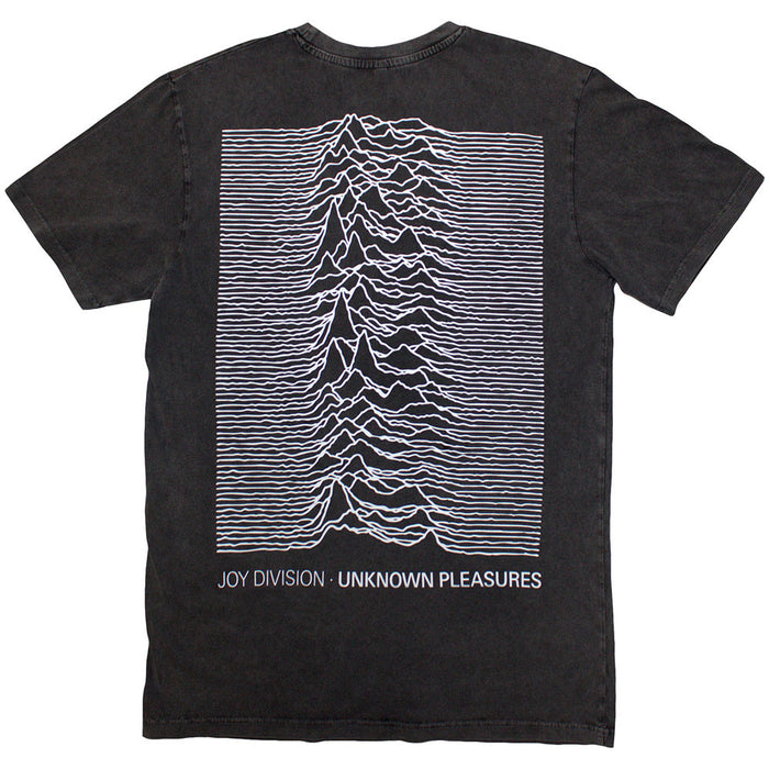 Joy Division Unisex Stone Wash T-Shirt: Pulsar Pocket Wave