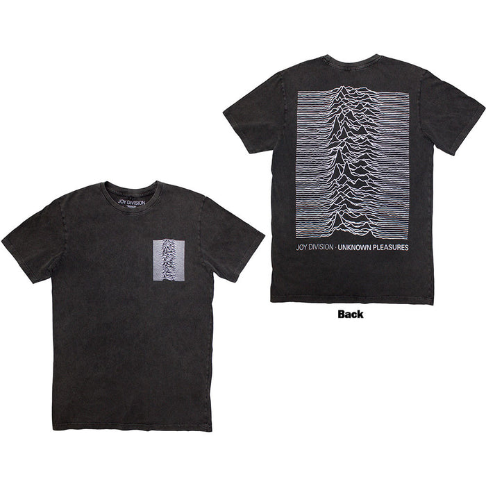 Joy Division Unisex Stone Wash T-Shirt: Pulsar Pocket Wave