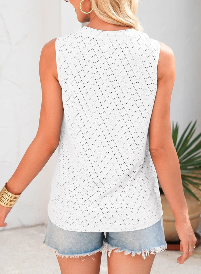 JUNE EYELET TANK