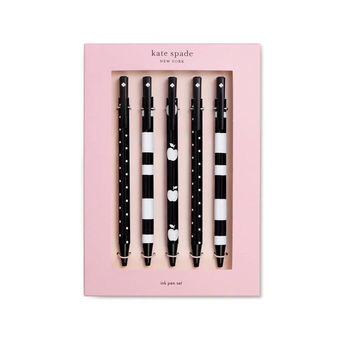 Kate Spade New York by Lifeguard Press - Pen Set, Dots And Stripes