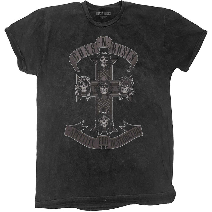 Kids Guns 'N' Roses T-Shirt - MONOCHROME CROSS Amplified