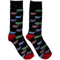 KISS Unisex Ankle Socks: Coloured Logos Pattern Rock Off