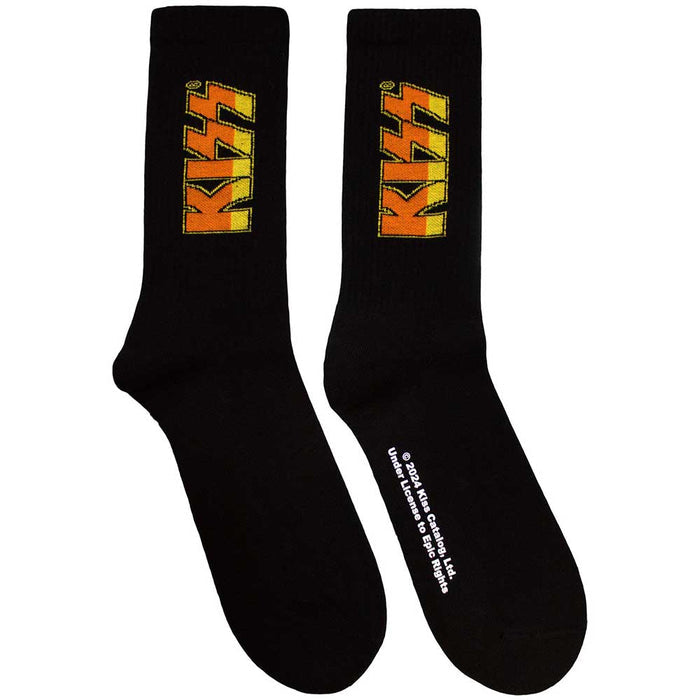 KISS Unisex Terry Socks: Classic Logo Rock Off