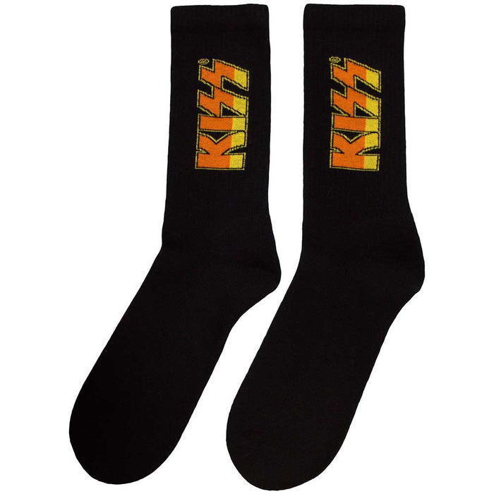 KISS Unisex Terry Socks: Classic Logo Rock Off