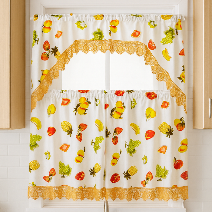 Kitchen Curtains | Orchard Harvest Collection