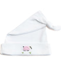 Knotted Baby Hat, Combed Cotton, Pink Sheep