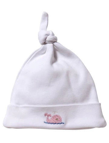 Knotted Hat - Combed Cotton (Embroidered)
