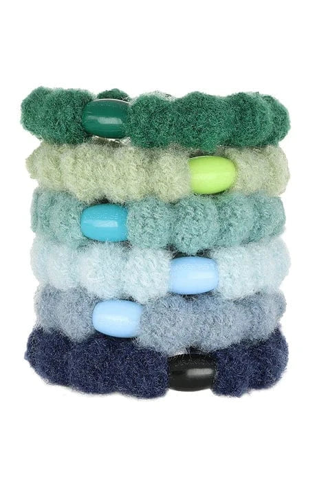 deep sea l erickson knit pony tail holders