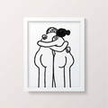 Lady Hug Print