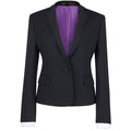 Lady's Suit Jacket Polyester Black