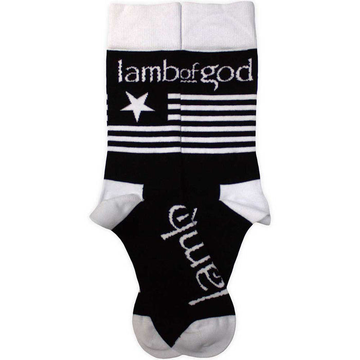 Lamb Of God Unisex Ankle Socks: Flag Rock Off