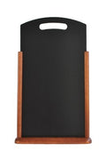 Large Table Chalk Board Dark Wood 21 x 45cm