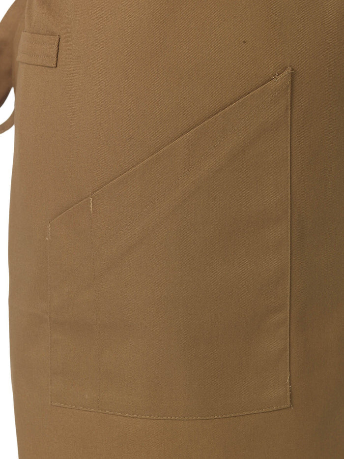 Le Chef De109t Crossover Bib Apron Khaki Canvas
