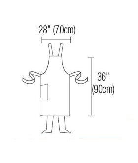 Le Chef De109t Crossover Bib Apron Khaki Canvas