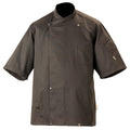 Le Chef De20c Tunic Black With Staycool System Back And Short Sleeves