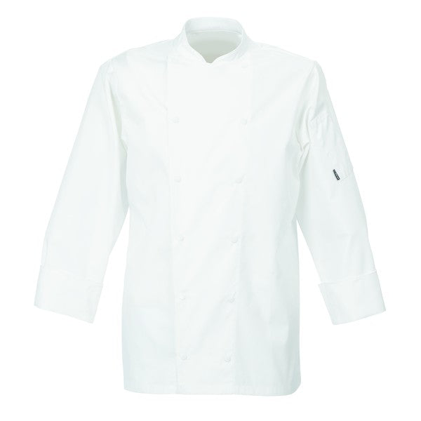 Le Chef De92 Executive Jacket With Capped Studs White