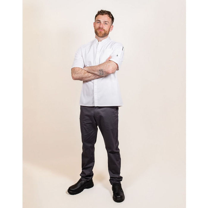 Le Chef Df118e Prep Jacket White *Short Sleeves*  With Staycool System Panels