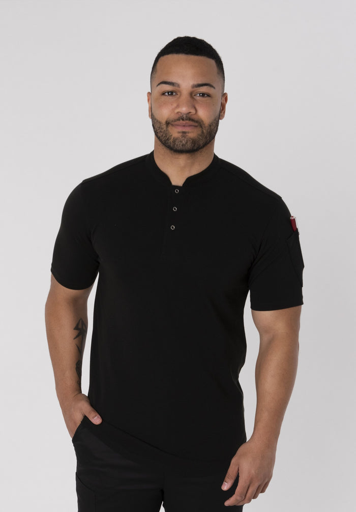 Le Chef Df130 Pique Chef Shirt With Stand Up Collar