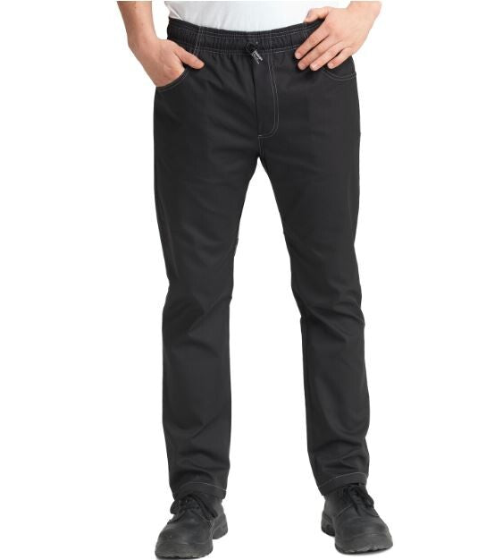 Le Chef Df22c Prep Slim Fit Trousers Black With Staycool System Panels
