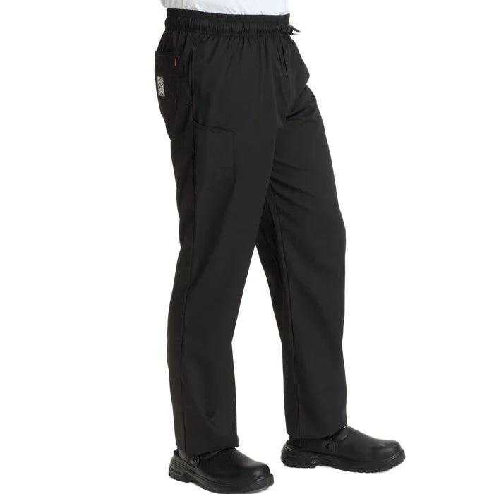 Le Chef Df54cl Black Pants Poly/Cotton Long Leg