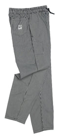Le Chef Df54j Black & White Small Check Pants Poly/Cotton