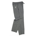 Le Chef Df54jl Black & White Small Check Pants Poly/Cotton Long Leg