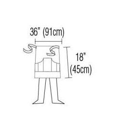 Le Chef Prep DE115 Heavy Duty Cotton Canvas Waist Apron Khaki