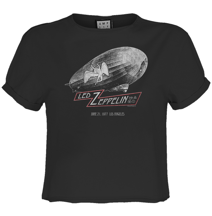 Led Zeppelin Crop Top T Shirt - Blimp Square Amplified