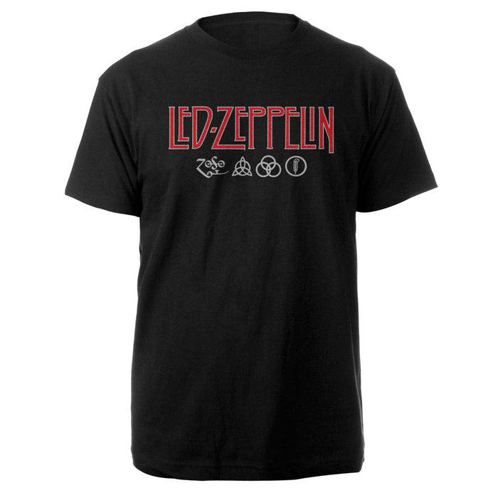 Led Zeppelin T-shirt -  Logo & Symbols Rock Off