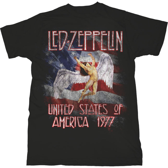 Led Zeppelin T-shirt -  Stars n' Stripes USA '77. Rock Off