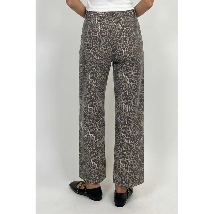 Leopard Cotton Pants