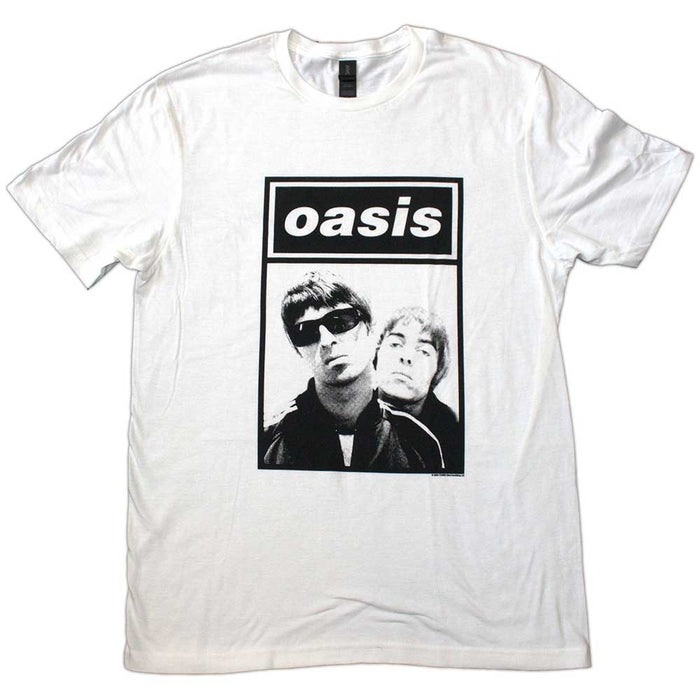 Liam Gallagher Unisex T-shirt , NOEL & LIAM BOXED PHOTO Rock Off
