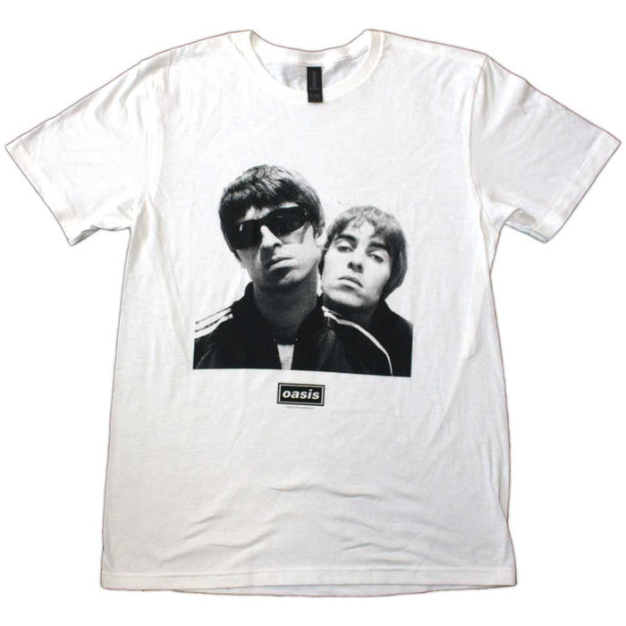 Liam Gallagher Unisex T-shirt , NOEL & LIAM Square Photo Amplified