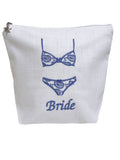Lingerie Bag "Bride", Linen / Cotton