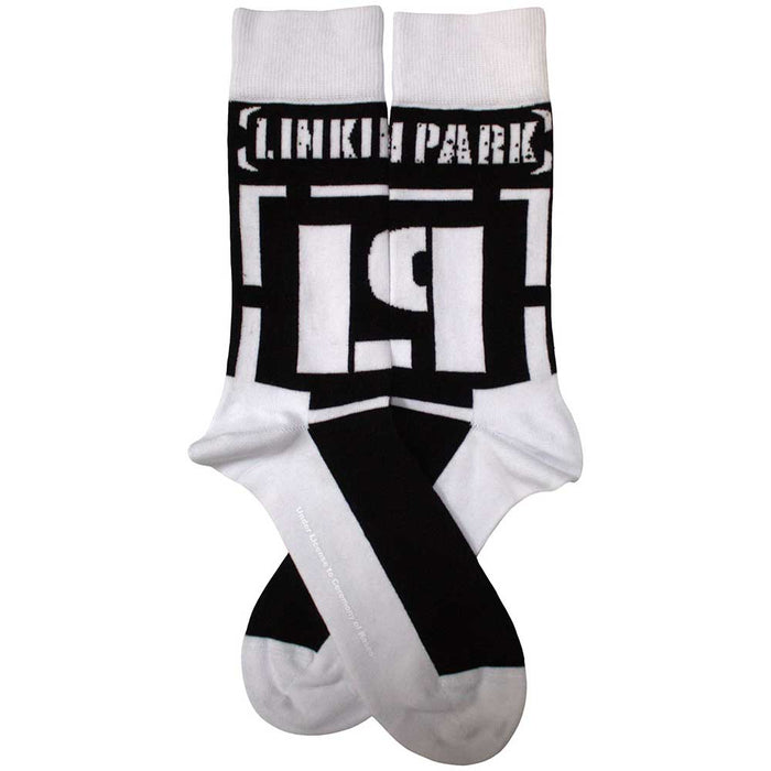 Linkin Park Unisex Ankle Socks: Brackets Logo Rock Off