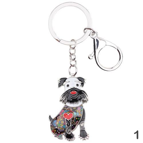 Lou Schnauzer Keychain