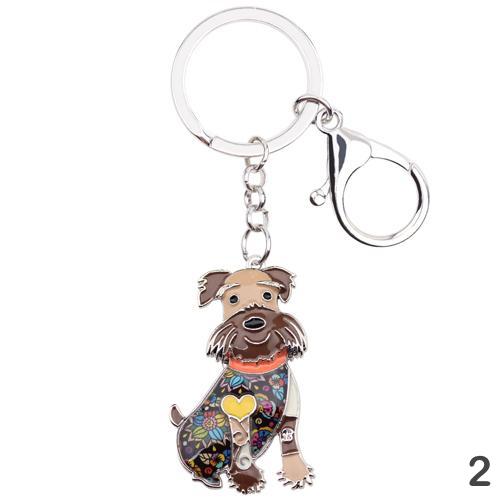 Lou Schnauzer Keychain