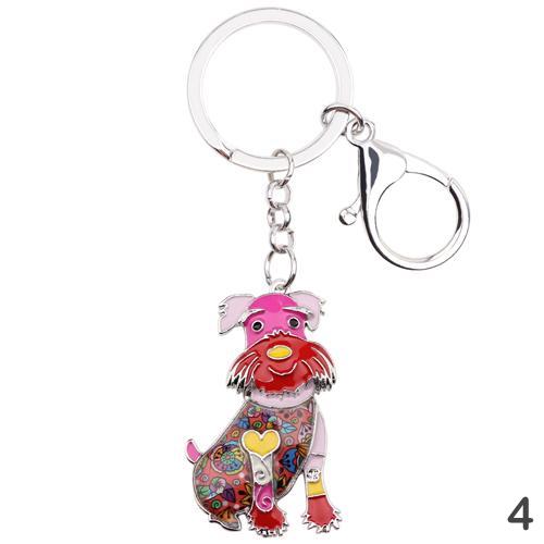 Lou Schnauzer Keychain