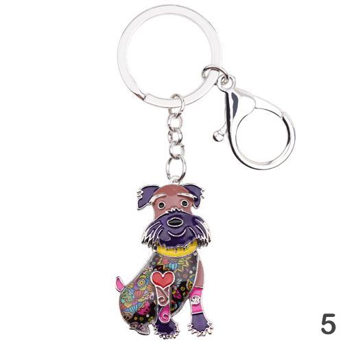 Lou Schnauzer Keychain