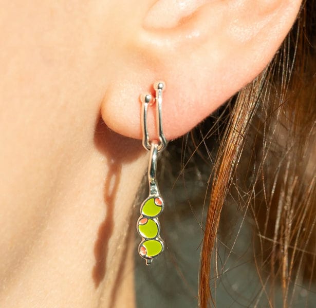 Lucky Feather Add-A-Charm Hoop Earrings