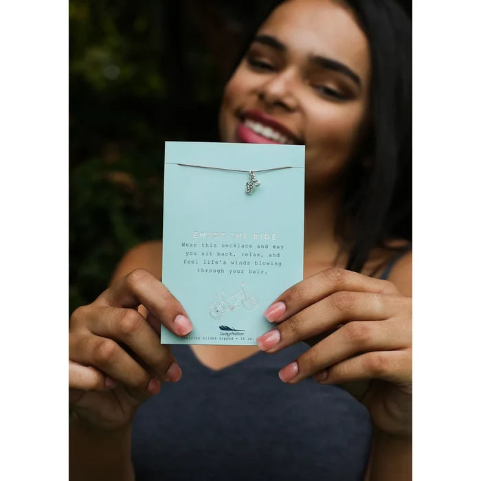 Lucky Feather Enjoy the Ride Necklace