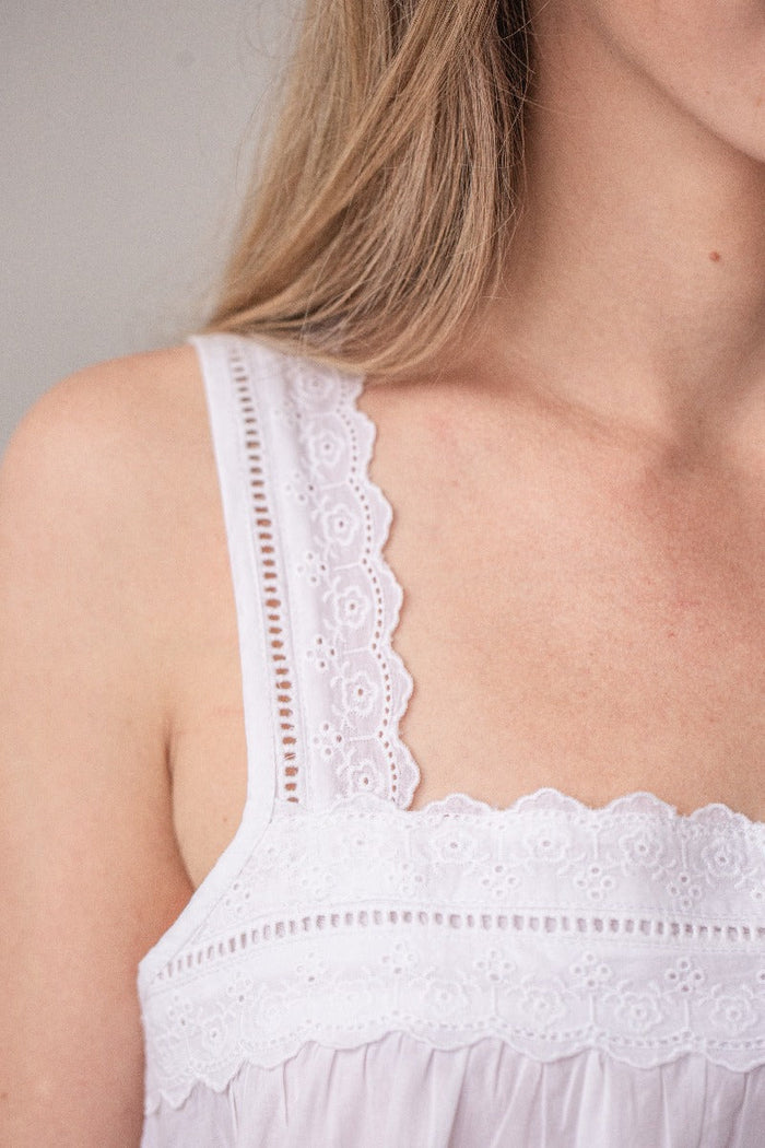 Maeve White Cotton Nightgown