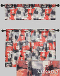 Marika Poly-Linen Kitchen Curtain Set (Buy 1 Get 1 Free)