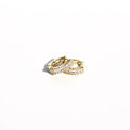 Queen Of The Foxes Marquise Gold Sleeper Earrings | Koop.co.nz